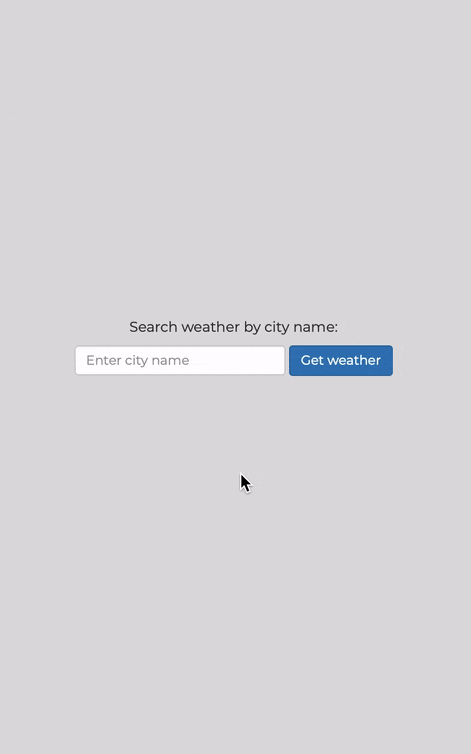 Weather app